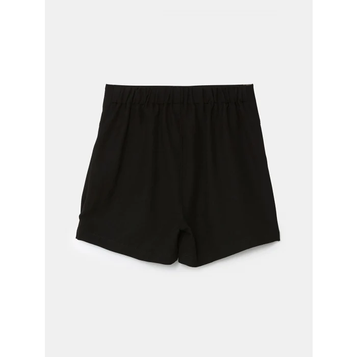 LCW Kids SİYAH Beli Lastikli Pileli Kız Çocuk Şort Etek