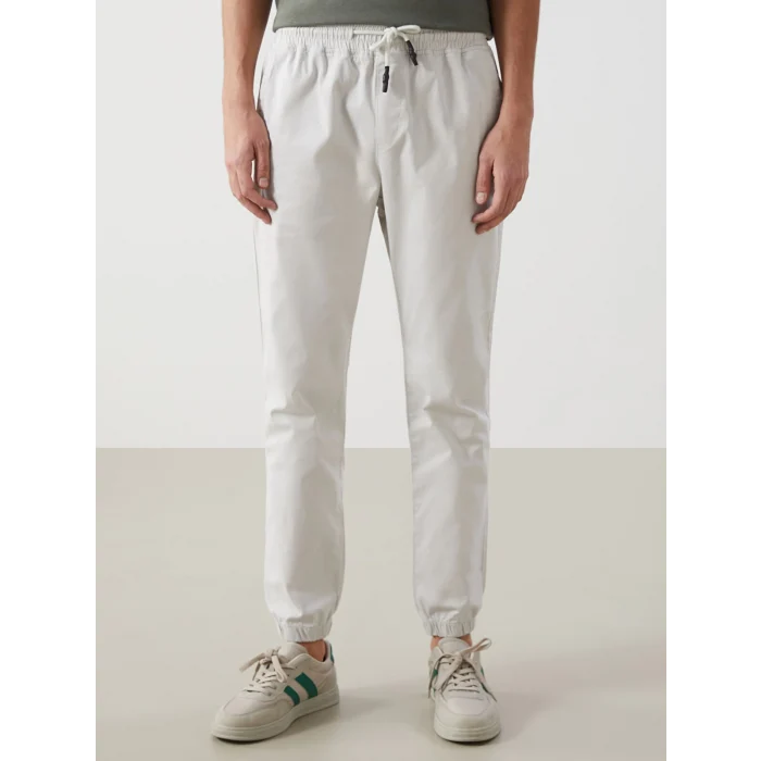 XSIDE GRİ Standart Kalıp Gabardin Erkek Jogger Pantolon