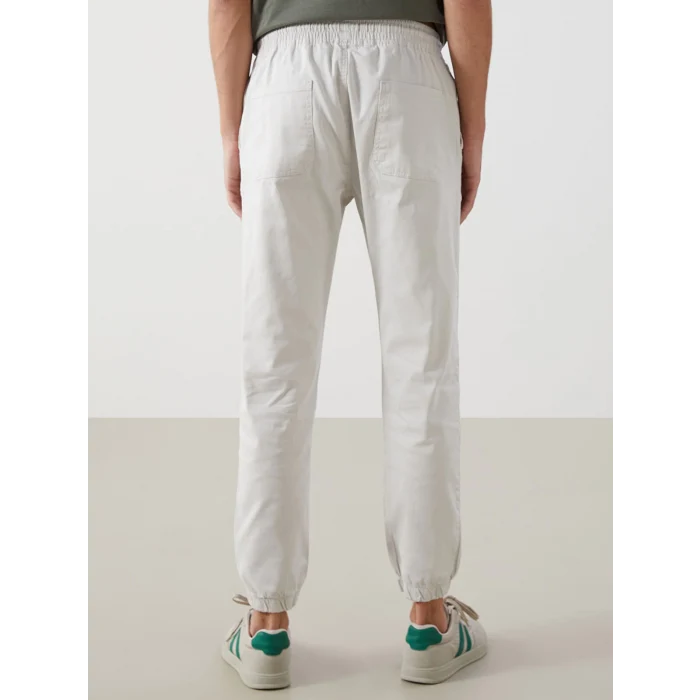XSIDE GRİ Standart Kalıp Gabardin Erkek Jogger Pantolon