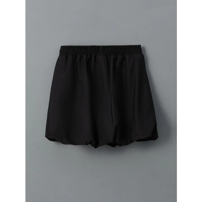 LCW Kids EKRU Bisiklet Yaka Kız Çocuk Tişört ve Etek