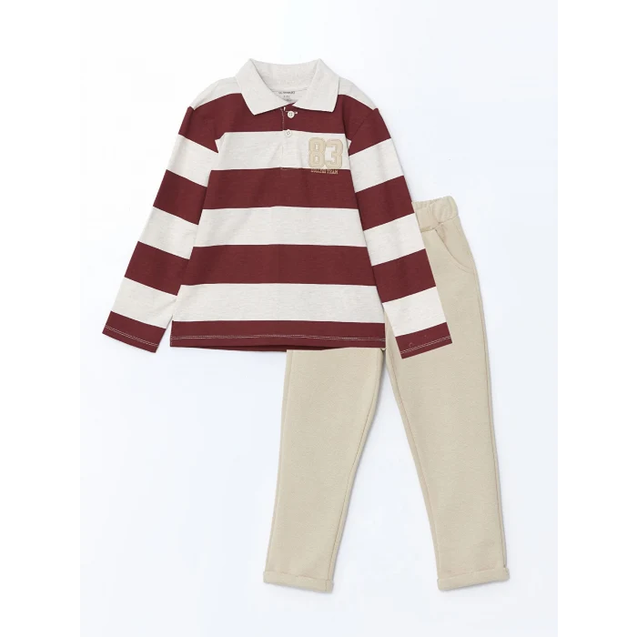 LCW Kids KARIŞIK Polo Yaka Erkek Çocuk Tişört ve Pantolon 2li