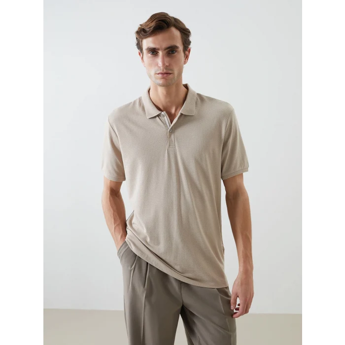 LCW Vision BEJ Polo Yaka Kısa Kollu Erkek Tişört