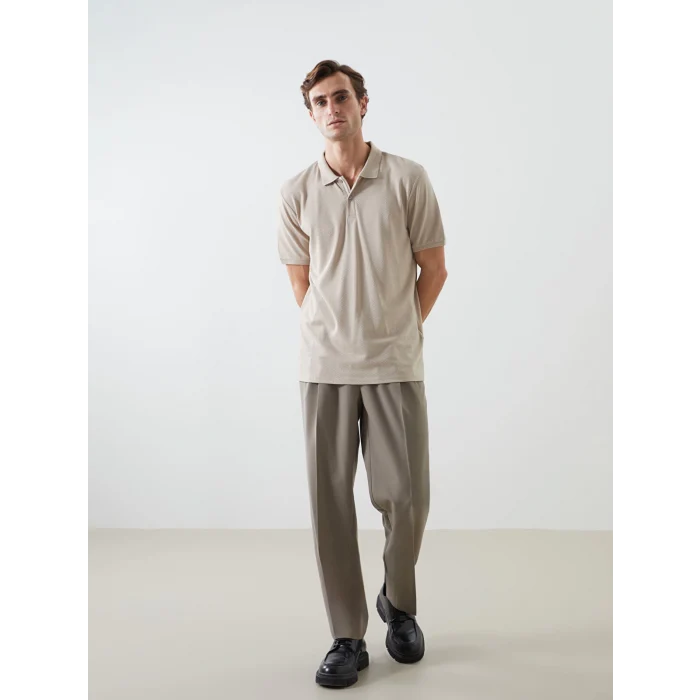 LCW Vision BEJ Polo Yaka Kısa Kollu Erkek Tişört