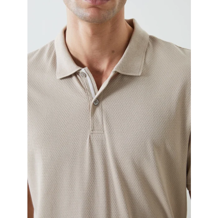 LCW Vision BEJ Polo Yaka Kısa Kollu Erkek Tişört