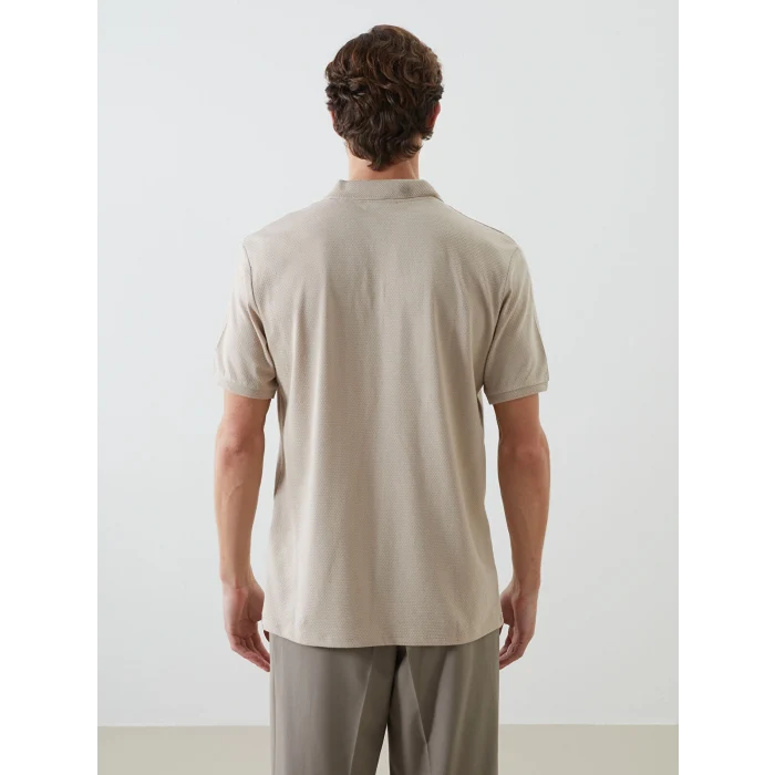 LCW Vision BEJ Polo Yaka Kısa Kollu Erkek Tişört