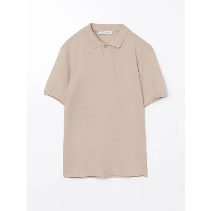 LCW Vision BEJ Polo Yaka Kısa Kollu Erkek Tişört