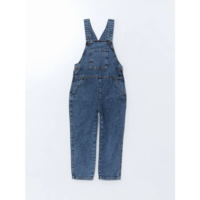 LCW Kids İNDİGO Kare Erkek Çocuk Jean Salopet