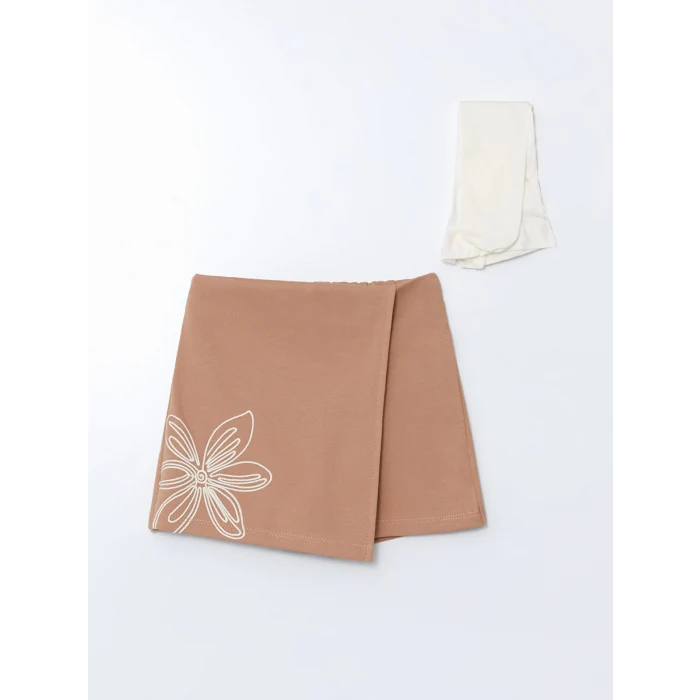 LCW Kids BEJ Bisiklet Yaka Kız Çocuk Takım 3lü