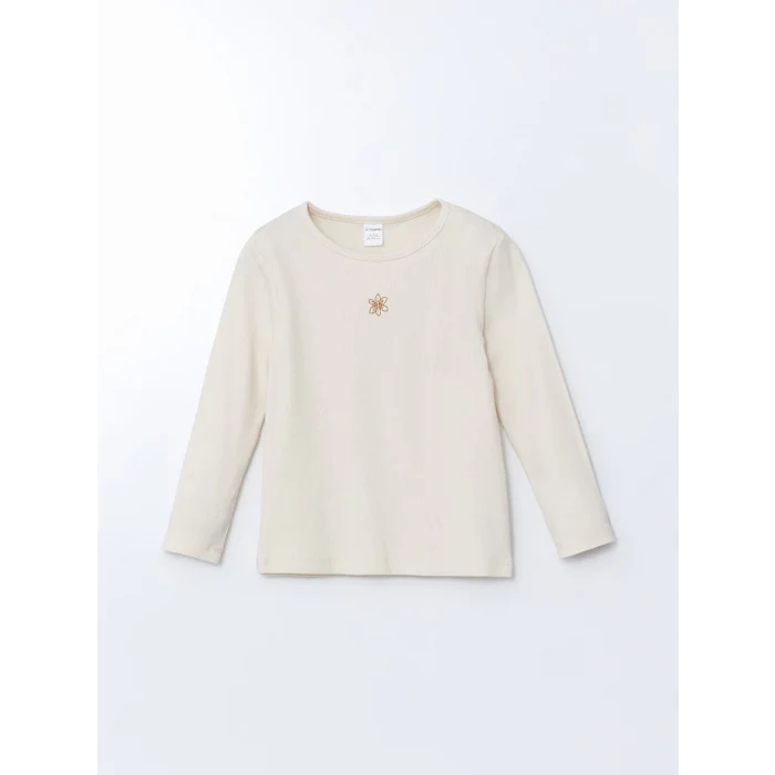 LCW Kids BEJ Bisiklet Yaka Kız Çocuk Takım 3lü