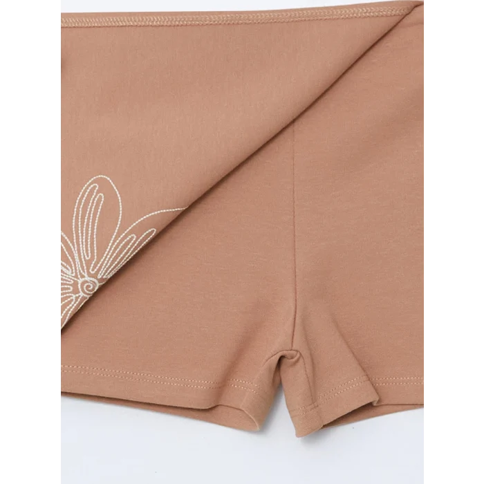 LCW Kids BEJ Bisiklet Yaka Kız Çocuk Takım 3lü