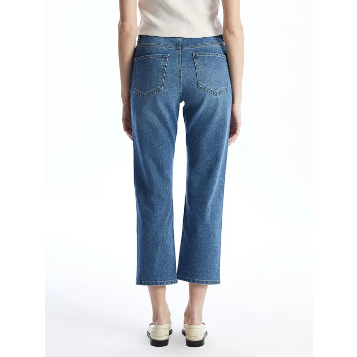 LCW Jeans İNDİGO Straight Fit Kadın Jean Pantolon