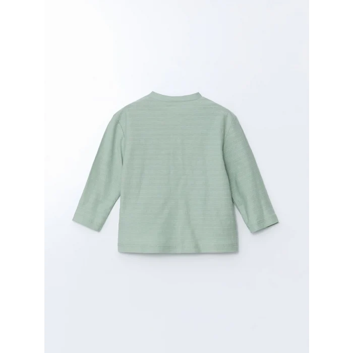 LCW baby YEŞİL Hakim Yaka Erkek Bebek Tişört ve Eşofman Alt 2li