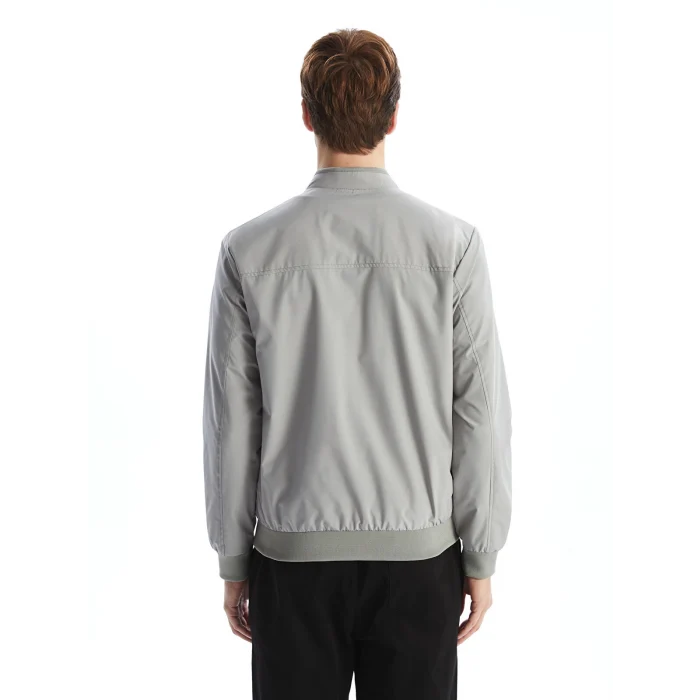 LCWAIKIKI Classic GRİ Standart Kalıp Kolej Yaka Erkek Mont