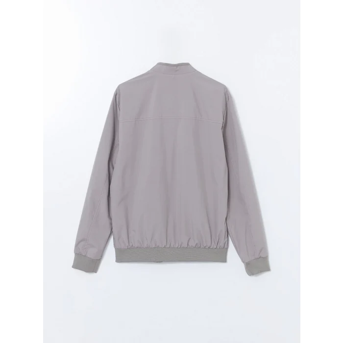 LCWAIKIKI Classic GRİ Standart Kalıp Kolej Yaka Erkek Mont