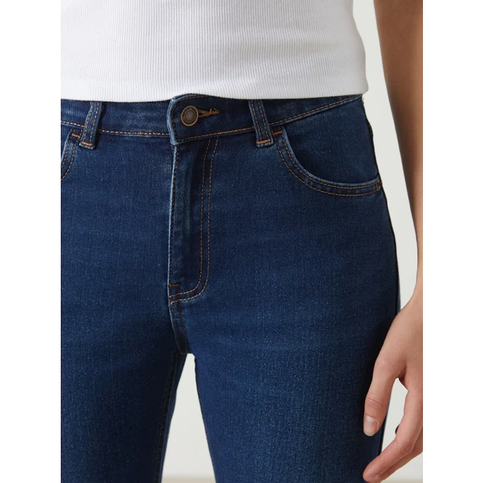 LCW Jeans İNDİGO Mars Flare Kadın Jean Pantolon