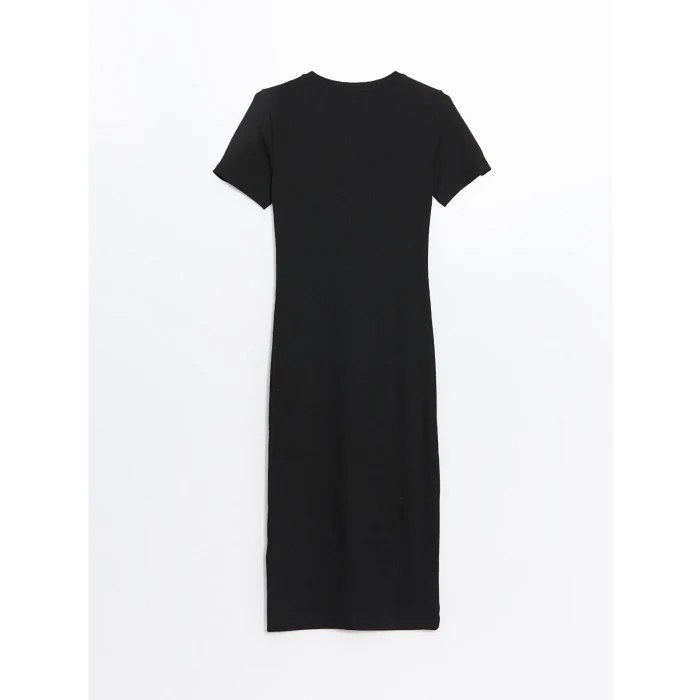 XSIDE SİYAH Bisiklet Yaka Kadın Bodycon Elbise