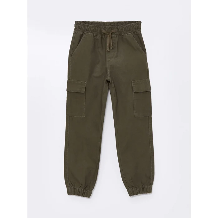 LCW Kids HAKİ Beli Lastikli Erkek Çocuk Jogger Pantolon