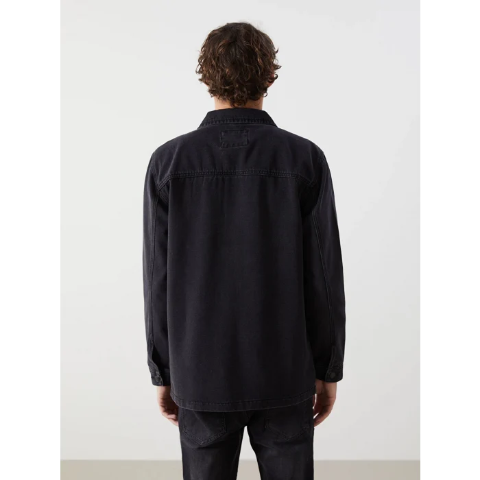 LCW Jeans SİYAH Standart Kalıp Erkek Jean Ceket