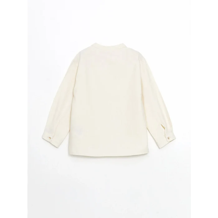 LCW Kids EKRU Hakim Yaka Uzun Kollu Erkek Çocuk Gömlek ve Jean Pantolon 2li