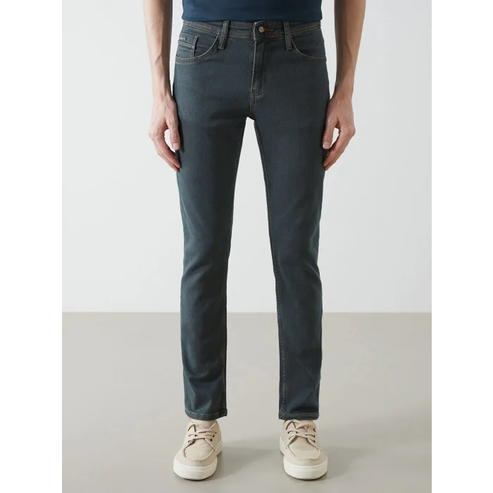 LCW Jeans YEŞİL 750 Slim Fit Erkek Jean Pantolon