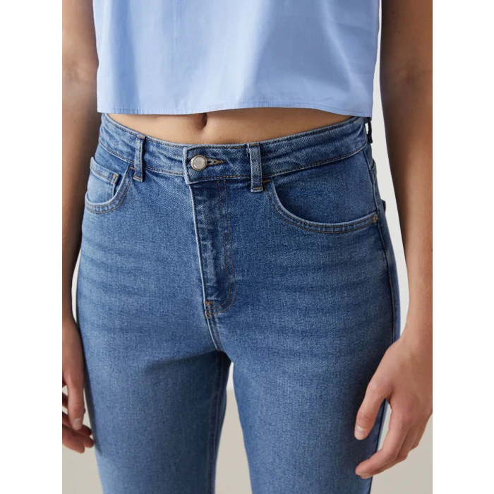 LCW Jeans İNDİGO Slim Mom Kadın Jean Pantolon