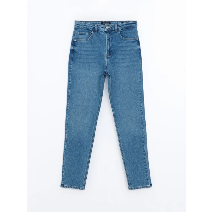 LCW Jeans İNDİGO Slim Mom Kadın Jean Pantolon