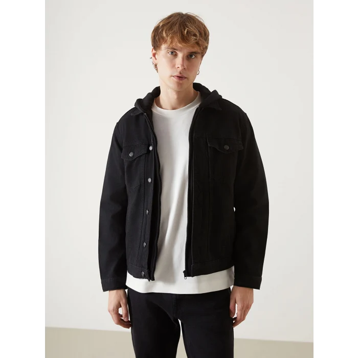 LCW Jeans SİYAH Standart Kalıp Erkek Jean Ceket