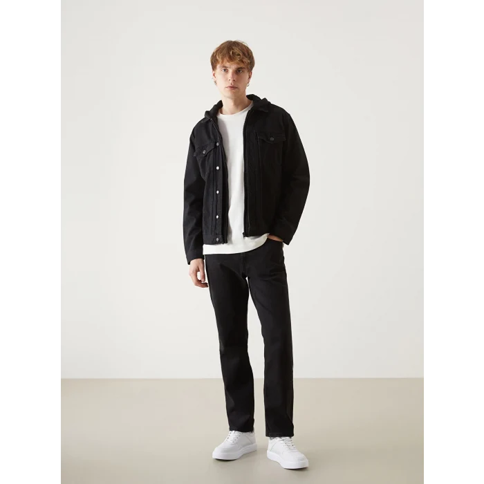 LCW Jeans SİYAH Standart Kalıp Erkek Jean Ceket
