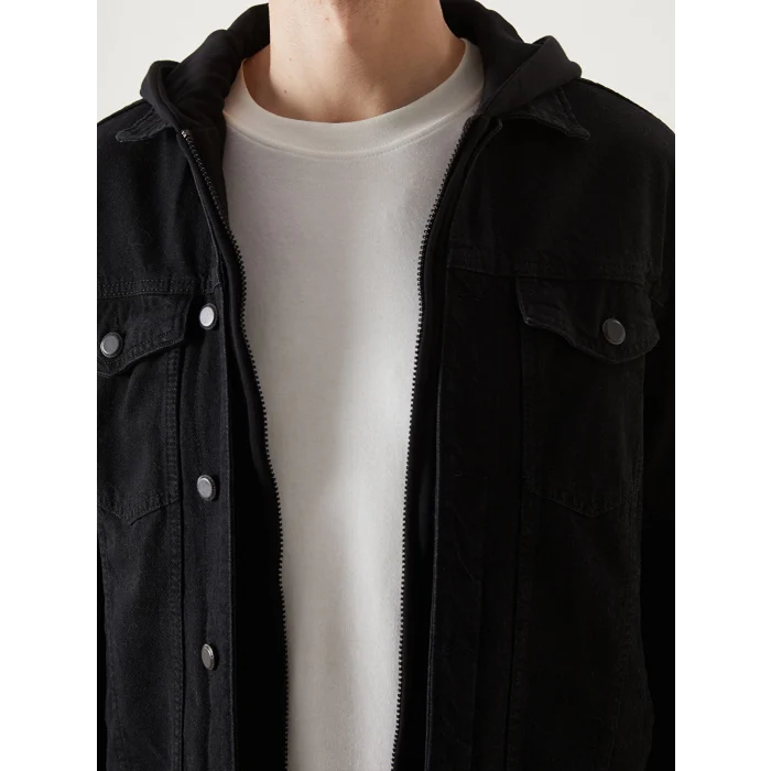 LCW Jeans SİYAH Standart Kalıp Erkek Jean Ceket