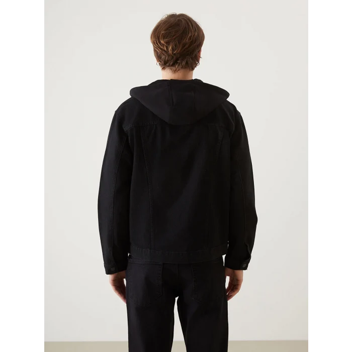 LCW Jeans SİYAH Standart Kalıp Erkek Jean Ceket