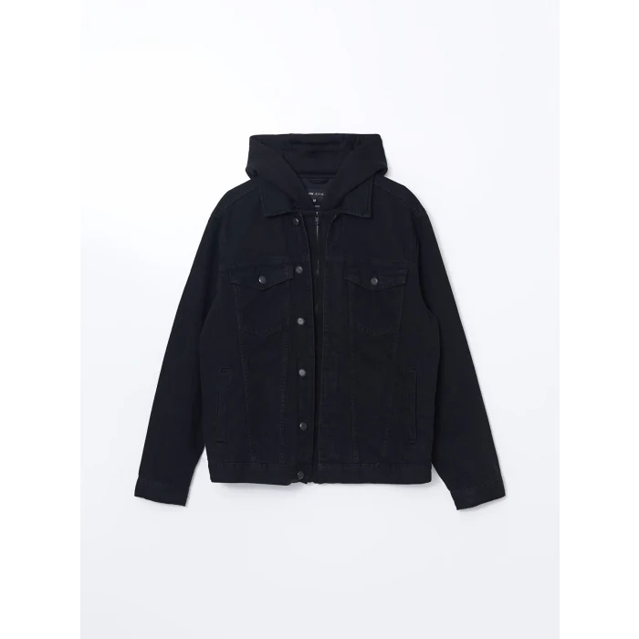 LCW Jeans SİYAH Standart Kalıp Erkek Jean Ceket