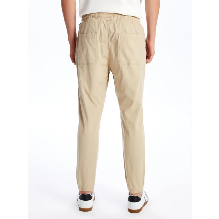 XSIDE BEJ Standart Kalıp Gabardin Erkek Jogger Pantolon