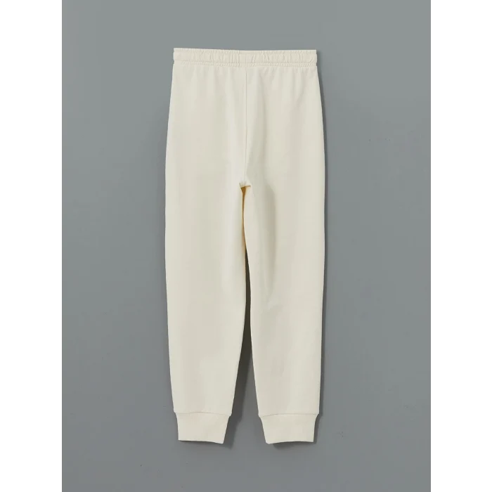 LCW Kids EKRU Beli Lastikli Erkek Çocuk Jogger Eşofman Altı