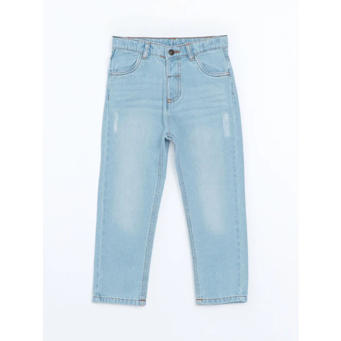 LCW Kids İNDİGO Beli Lastikli Erkek Bebek Jean Pantolon