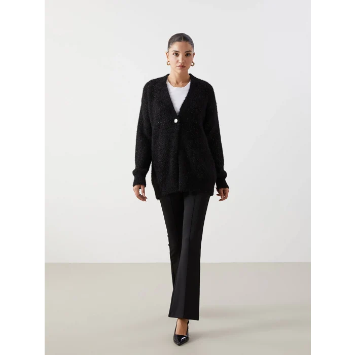 LCWAIKIKI Classic SİYAH Ekstra Dar Fit İspanyol Paça Kadın Tayt Pantolon