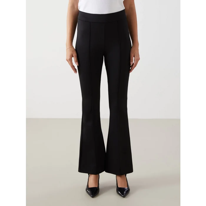 LCWAIKIKI Classic SİYAH Ekstra Dar Fit İspanyol Paça Kadın Tayt Pantolon