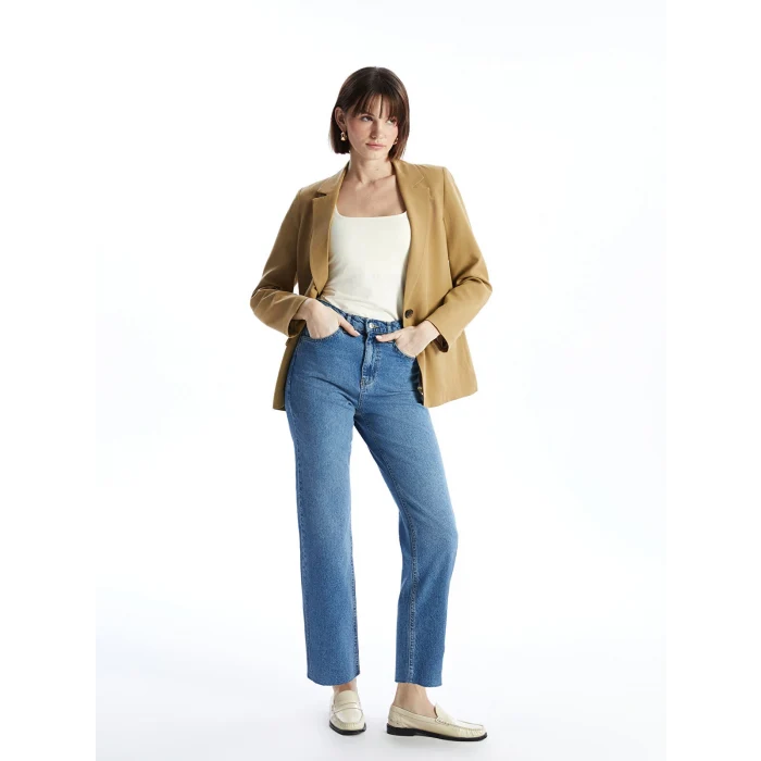 LCW Jeans İNDİGO Straight Fit Kadın Jean Pantolon