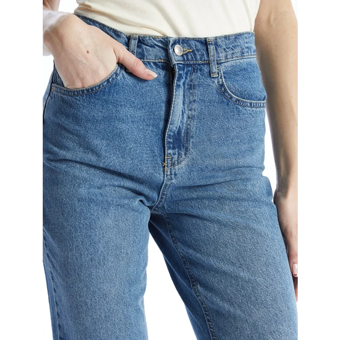 LCW Jeans İNDİGO Straight Fit Kadın Jean Pantolon