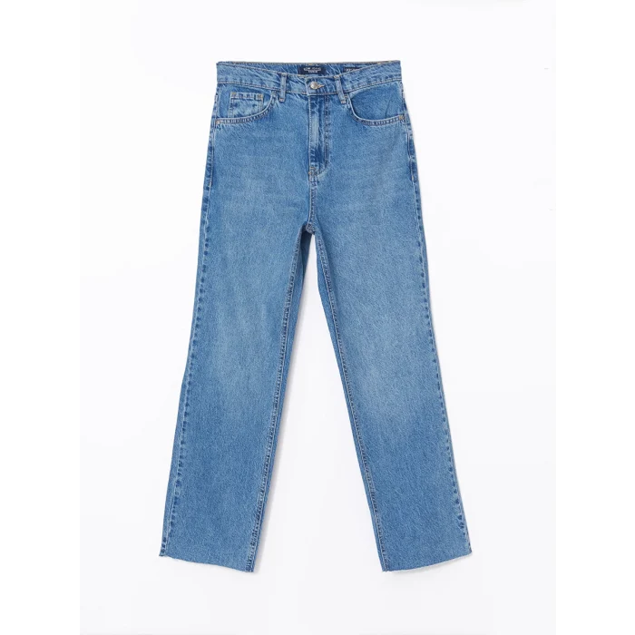 LCW Jeans İNDİGO Straight Fit Kadın Jean Pantolon