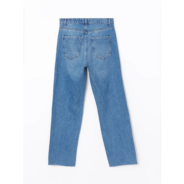 LCW Jeans İNDİGO Straight Fit Kadın Jean Pantolon