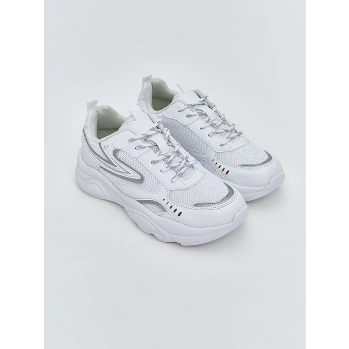 LCW STEPS BEYAZ Bağcıklı Kadın Spor Ayakkabı