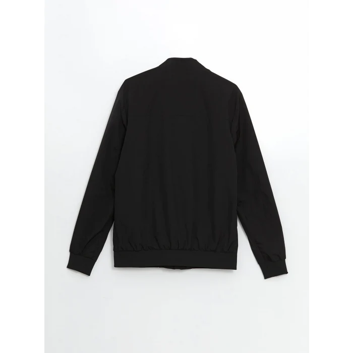 LCWAIKIKI Classic SİYAH Standart Kalıp Kolej Yaka Erkek Mont