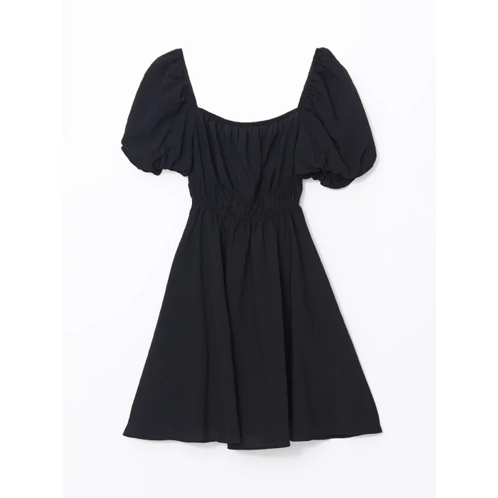 XSIDE SİYAH Kare Yaka Kadın Elbise