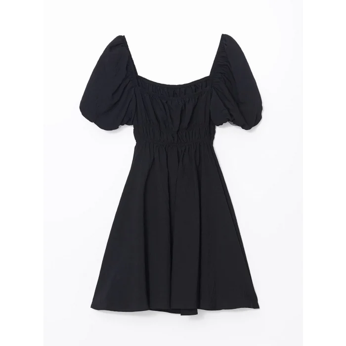 XSIDE SİYAH Kare Yaka Kadın Elbise