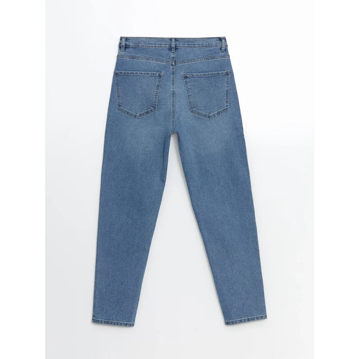 LCW Jeans İNDİGO Mom Fit Kadın Jean Pantolon