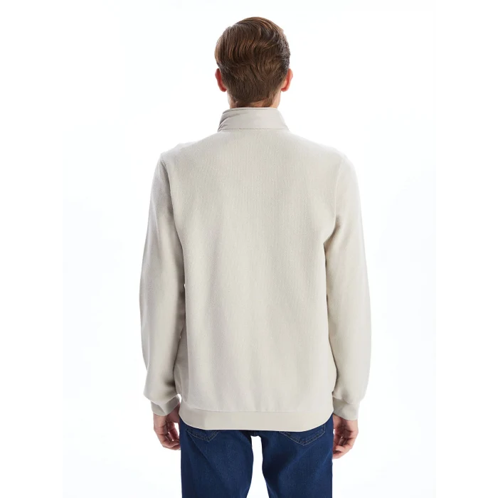 LCWAIKIKI Basic BEJ Standart Kalıp Dik Yaka Erkek Mont