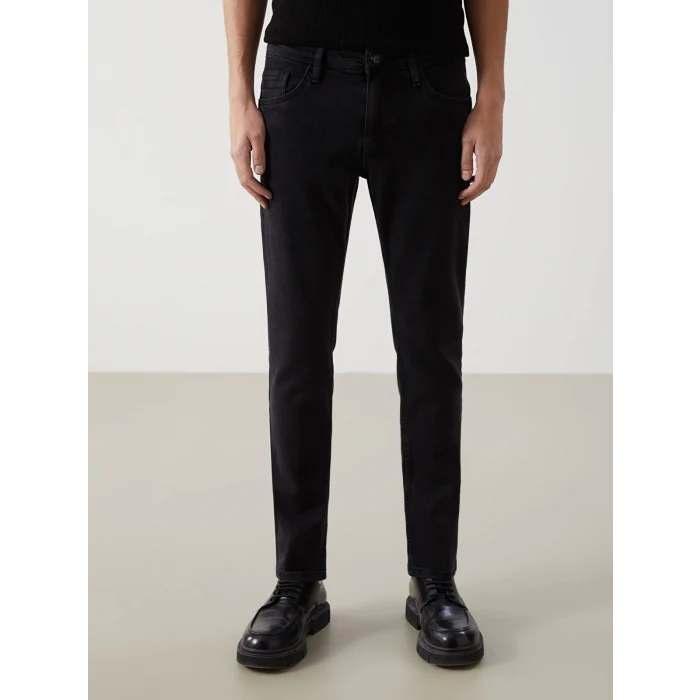 LCW Jeans SİYAH 750 Slim Fit Erkek Jean Pantolon
