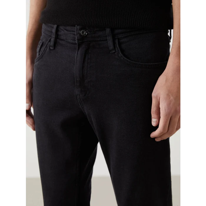 LCW Jeans SİYAH 750 Slim Fit Erkek Jean Pantolon