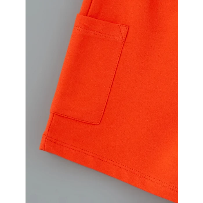 LCW Kids EKRU Bisiklet Yaka Baskılı Erkek Çocuk Tişört ve Şort 2li