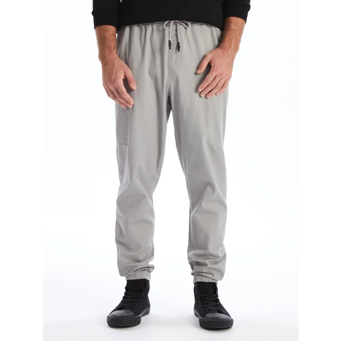 XSIDE GRİ Standart Kalıp Gabardin Erkek Jogger Pantolon